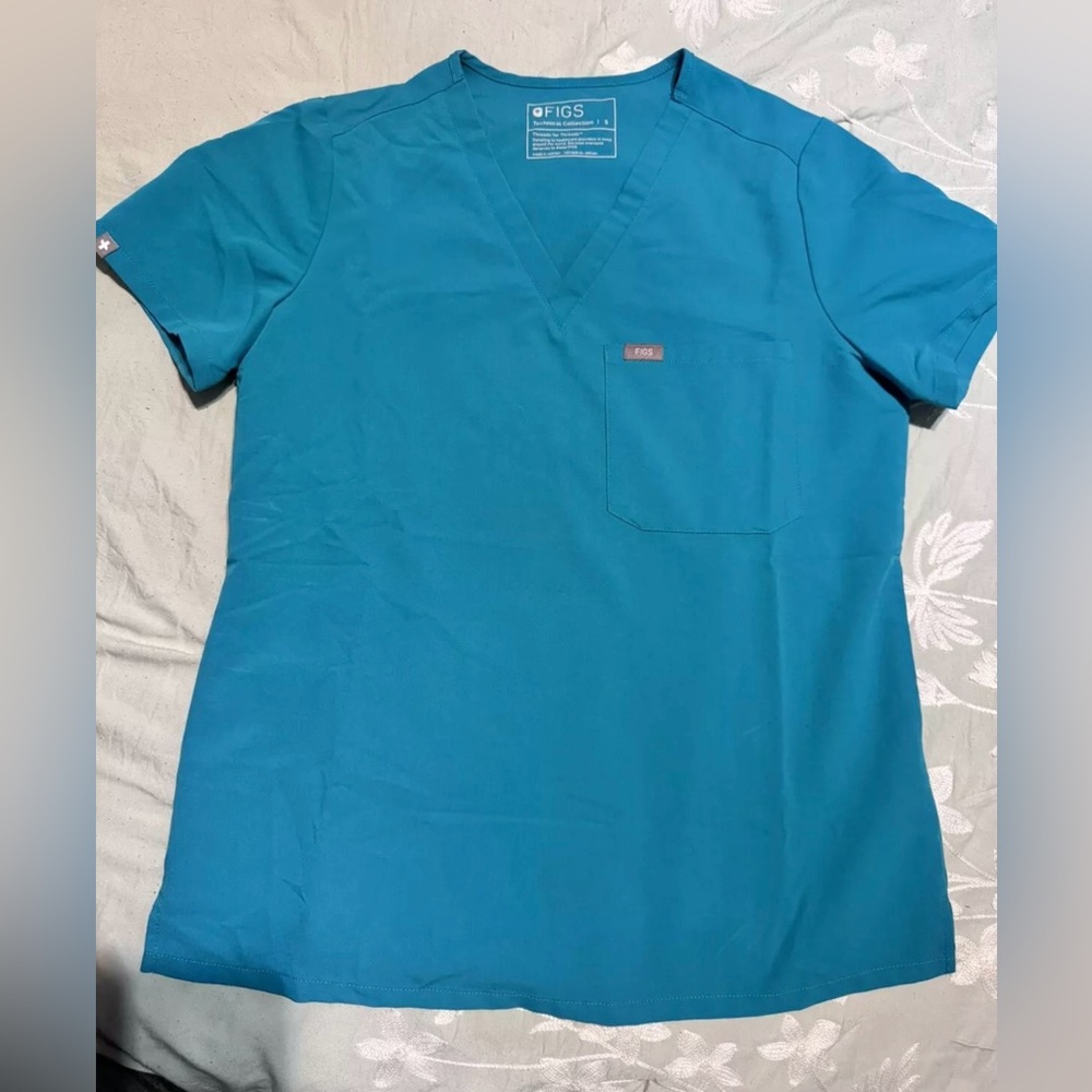 Figs Teal Scrub Set